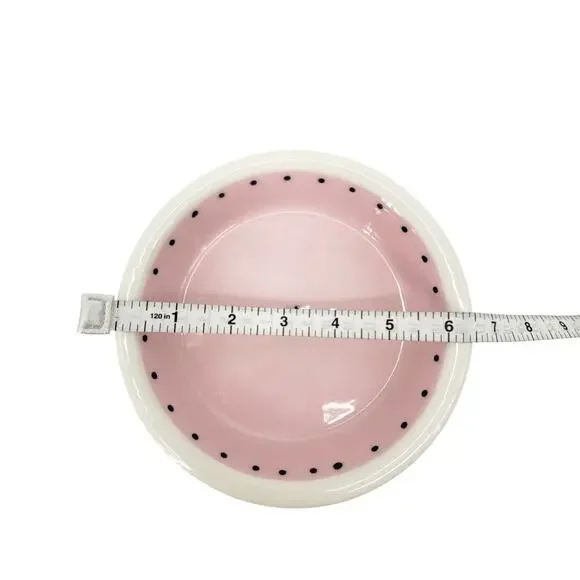 PET BOWLS Ceramic Small Pink Set of 2 - Picture 6 of 7